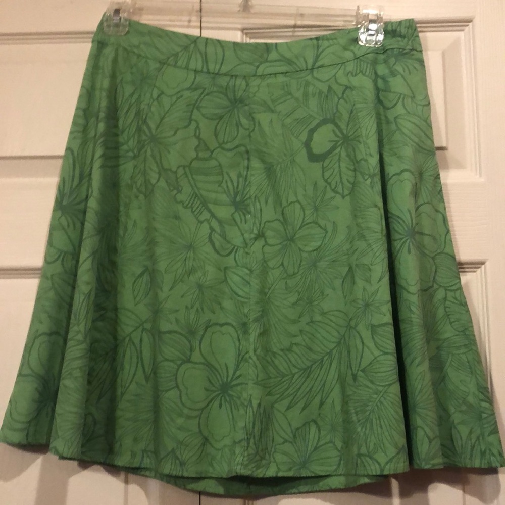 Floral Green Skirt